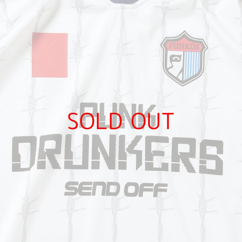 画像4: PUNK DRUNKERS（パンクドランカーズ）退場サッカーシャツ / WHITE (4)