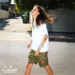 画像16: COOKMAN(クックマン) Chef Pants Short Front Pocket Raindrop Camo Green (16)