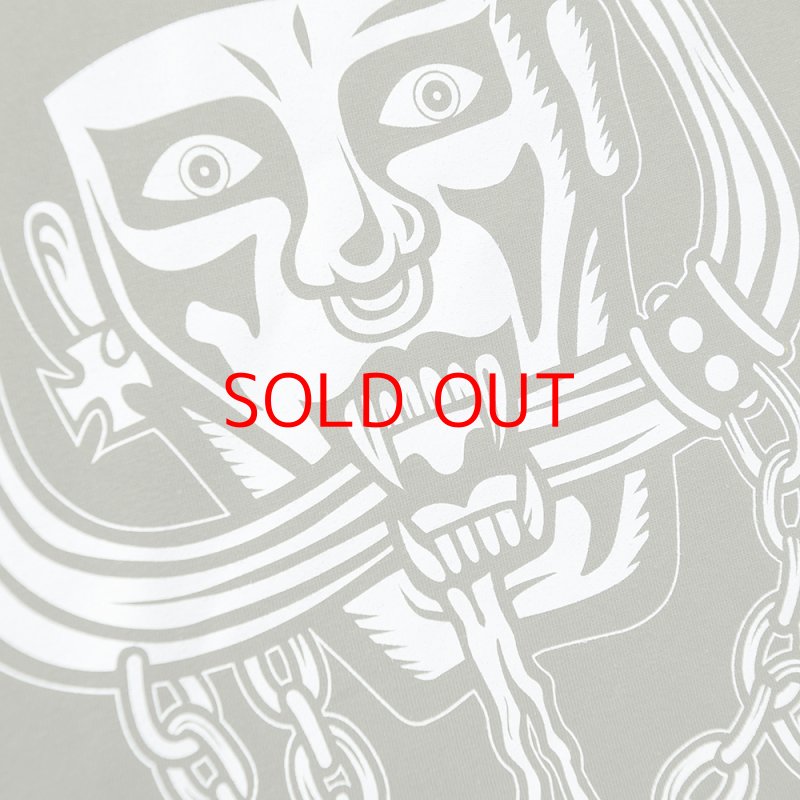 画像7: PUNK DRUNKERS（パンクドランカーズ）メタルロゴ刺繍TEE / OLIVE (7)