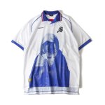 画像1: SUBCIETY（サブサエティ）SAMURAI jersey top (WHITE. AWAY) (1)