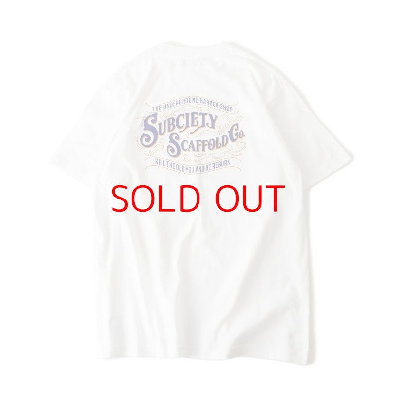 画像1: SUBCIETY（サブサエティ）Scaffold tee (WHITE) (1)