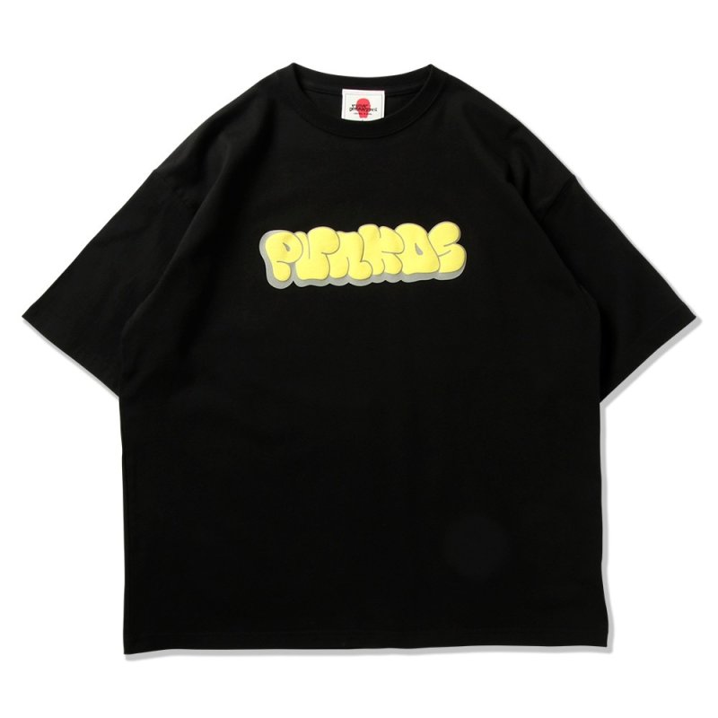 画像1: PUNK DRUNKERS（パンクドランカーズ）プクッとロゴBIG.TEE /BLK (1)