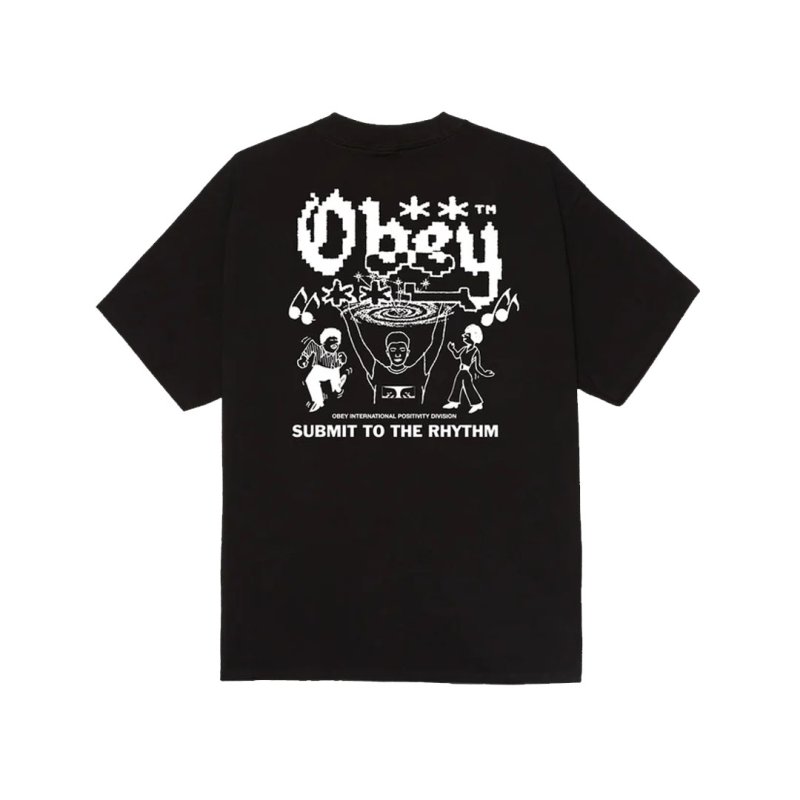 画像2: OBEY SUBMIT TO THE RHYTHM CLASSIC T-SHIRT (2)