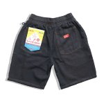 画像2: COOKMAN(クックマン) Chef Pants Short Denim Black (2)