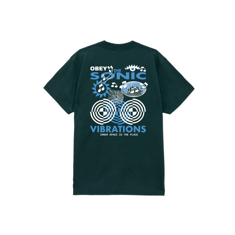 画像1: OBEY SONIC VIBRATIONS CLASSIC T-SHIRT (1)
