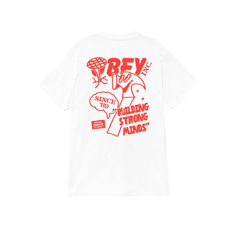 画像1: OBEY BUILDING STRONG MINDS CLASSIC T-SHIRT (1)