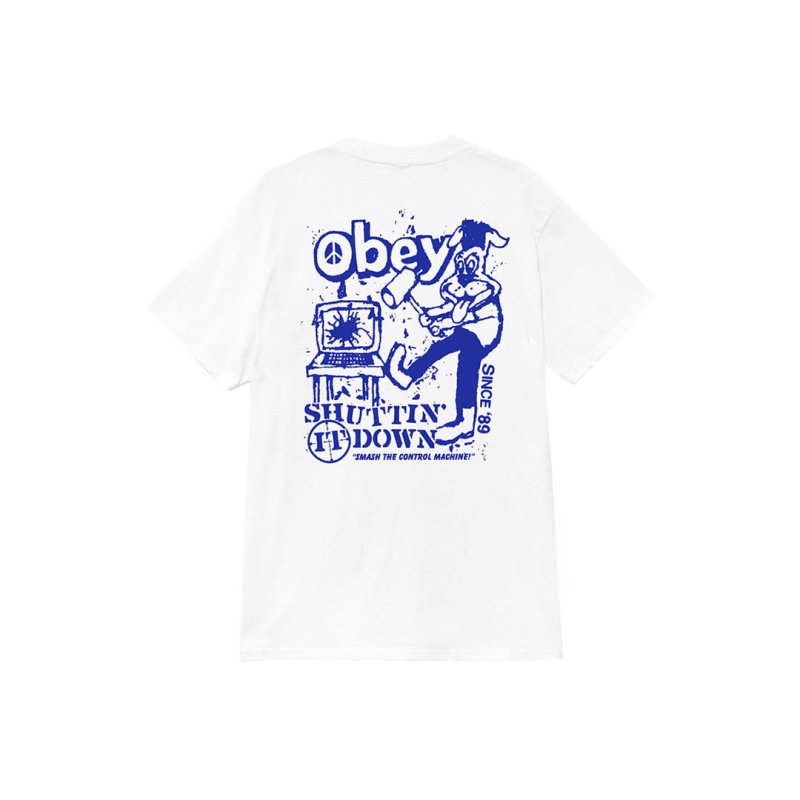 画像1: OBEY SMASH THE CONTROL MACHINE CLASSIC T-SHIRT (1)