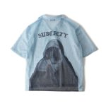 画像1: SUBCIETY（サブサエティ）Hexagonal mesh shirt (BLUE) (1)