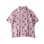 画像1: SUBCIETY（サブサエティ）Aloha shirt (PINK) (1)