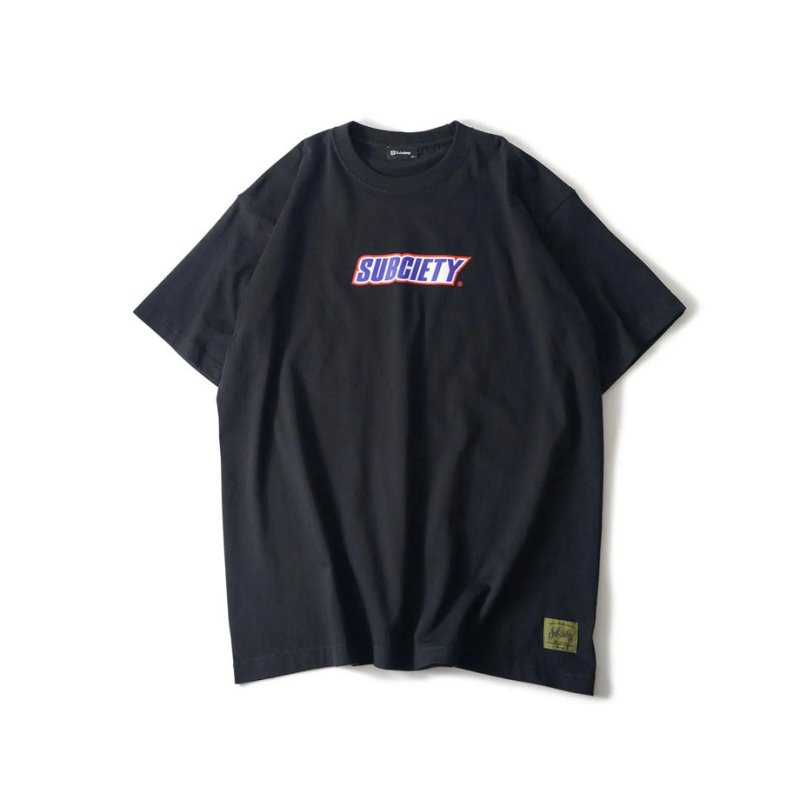 画像1: SUBCIETY（サブサエティ）Nougat tee (BLACK) (1)
