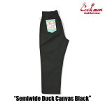 画像2: COOKMAN(クックマン)セミワイド Chef Pants Semiwide Duck Canvas Black (2)