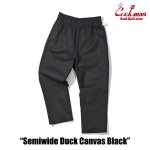 画像7: COOKMAN(クックマン)セミワイド Chef Pants Semiwide Duck Canvas Black (7)