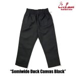 画像3: COOKMAN(クックマン)セミワイド Chef Pants Semiwide Duck Canvas Black (3)