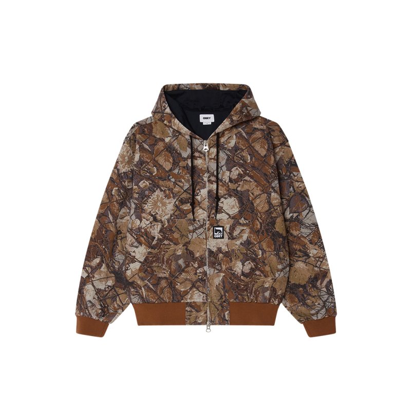 画像1: OBEY(オベイ) OBEY GLEN ZIP UP JACKET - FENCE CAMO MULTI (1)