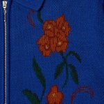 画像3: OBEY(オベイ) FLORAL ZIP CARDIGAN -SURF BLUE (3)