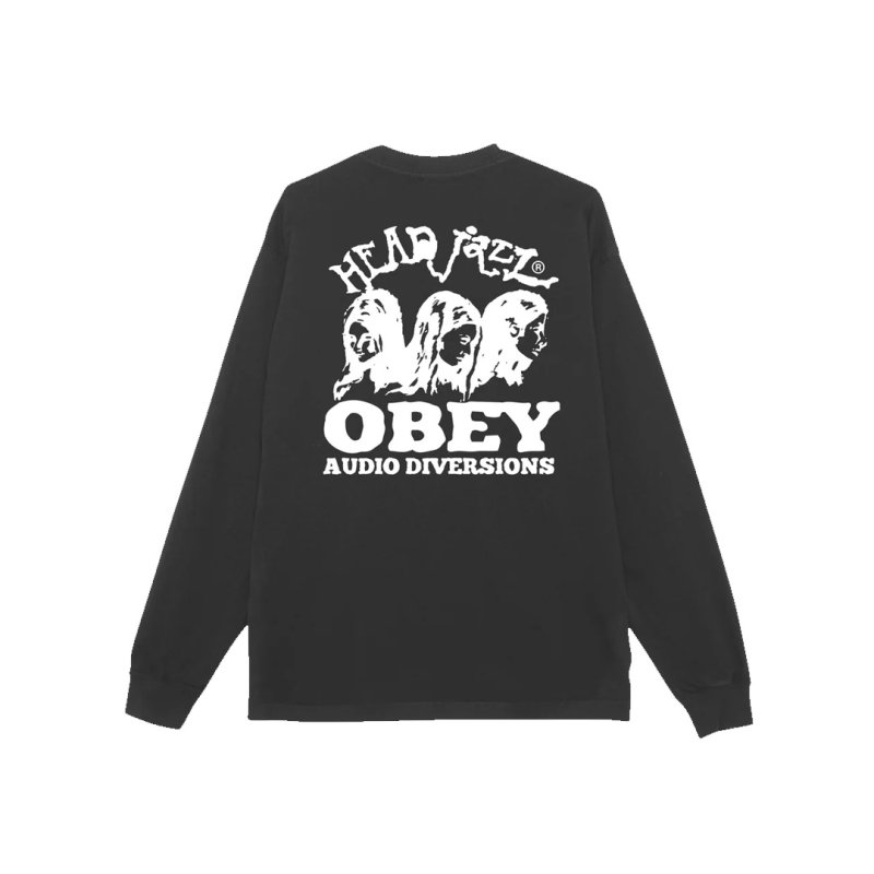 画像1: OBEY(オベイ) OBEY HEAD JAZZ 2 - PIGMENT TRUE VINTAGE BLACK (1)