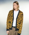 画像2: OBEY(オベイ) PATRON CARDIGAN - LEOPARD (2)
