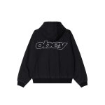 画像2: OBEY(オベイ)  RANDY ZIP UP HOOD - BLACK FADED WASH (2)
