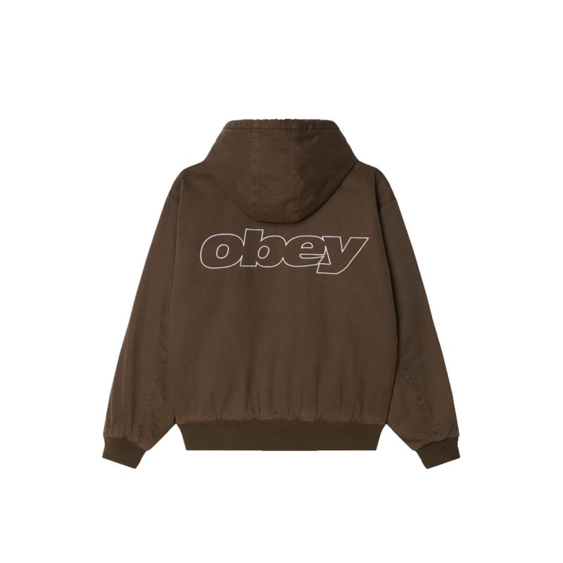 画像2: OBEY(オベイ)  RANDY ZIP UP HOOD - WREN FADED WASH (2)