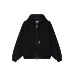 画像1: OBEY(オベイ)  RANDY ZIP UP HOOD - BLACK FADED WASH (1)