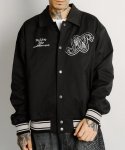 画像6: Subciety Light varsity jkt (BLACK) (6)