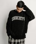画像3: SUBCIETY（サブサエティ）Chenille arc knit -BLACK- (3)