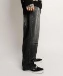 画像4: SUBCIETY（サブサエティ）Cobweb curved denim pants (4)