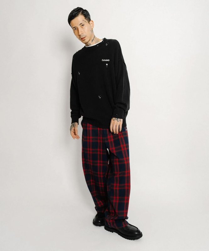 画像6: SUBCIETY（サブサエティ）Wash damaged knit (6)