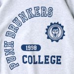 画像3: PUNK DRUNKERS（パンクドランカーズ）へんてこカレッジBIGトレーナー　-ASH- (3)