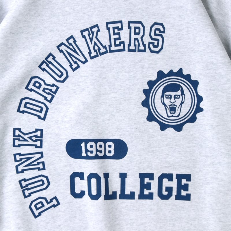 画像3: PUNK DRUNKERS（パンクドランカーズ）へんてこカレッジBIGトレーナー　-ASH- (3)