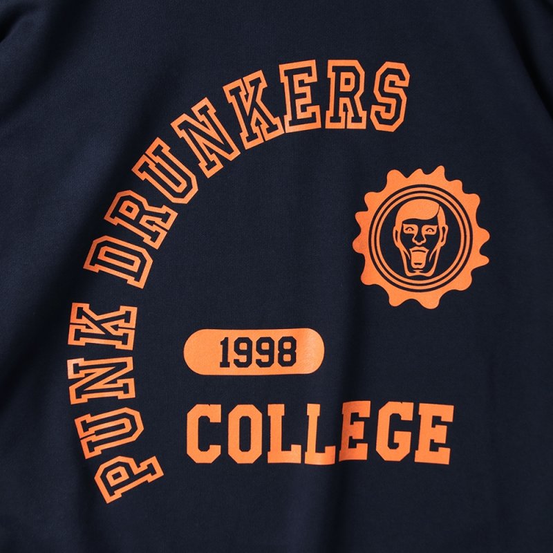 画像3: PUNK DRUNKERS（パンクドランカーズ）へんてこカレッジBIGトレーナー　-NAVY- (3)