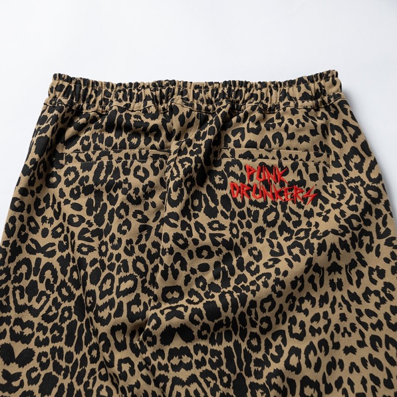 画像8: PUNK DRUNKERS（パンクドランカーズ）PDS豹柄パンツ -BEIGE- (8)