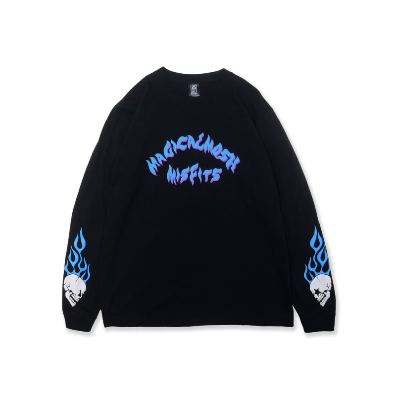 画像1: MxMxM（マモミ）MxMxM FIRE LONG TEE (BLUE) (1)