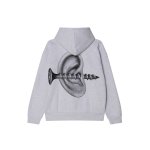 画像1: OBEY(オベイ) RECORDS EAR FADED HOOD -ASH- (1)