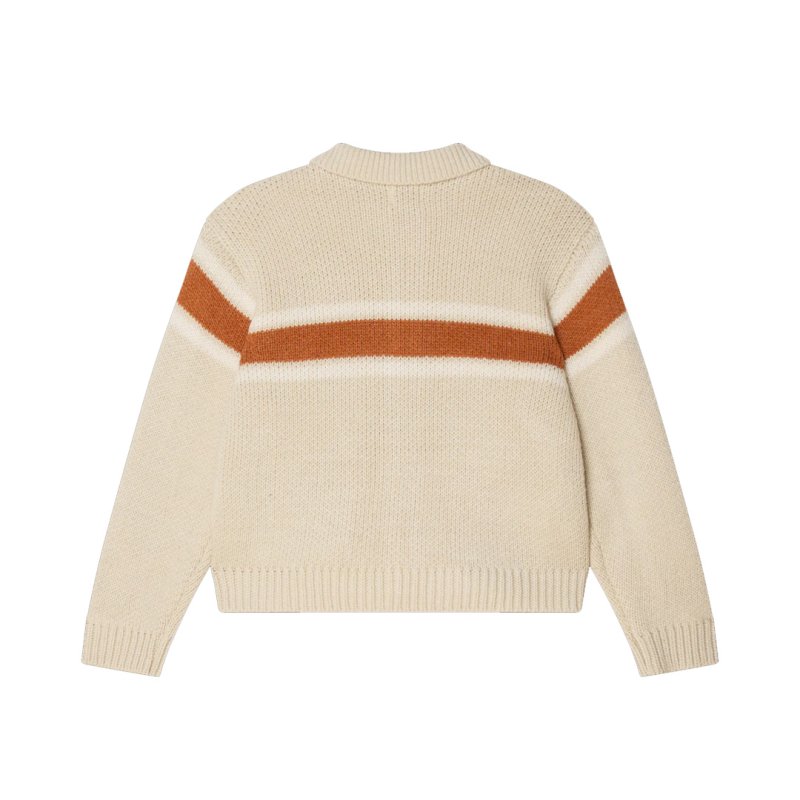 画像2: OBEY(オベイ) BERNARD ZIP UP SWEATER - BIRCH MULTI (2)