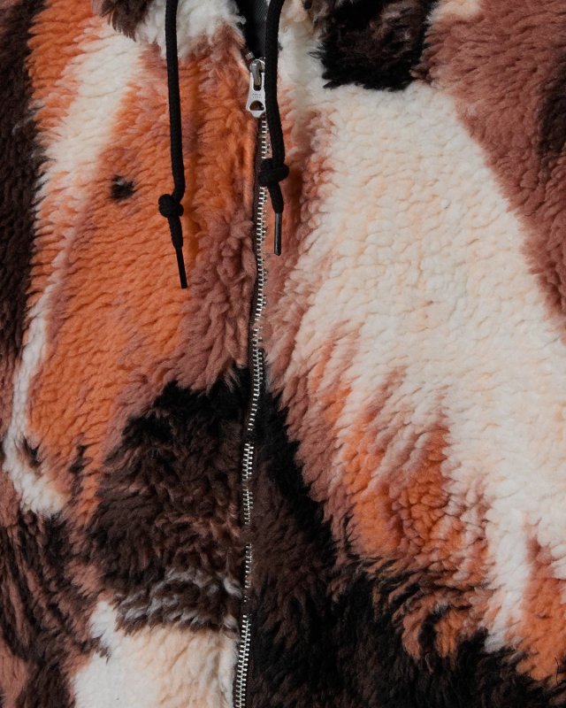 画像4: OBEY(オベイ) HORSES SHERPA JACKET - BROWN MULTI (4)