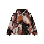 画像1: OBEY(オベイ) HORSES SHERPA JACKET - BROWN MULTI (1)