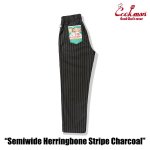 画像7: COOKMAN(クックマン)セミワイド Chef Pants Semiwide Herringbone Stripe Charcoal (7)