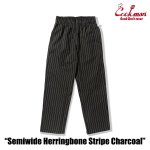 画像3: COOKMAN(クックマン)セミワイド Chef Pants Semiwide Herringbone Stripe Charcoal (3)