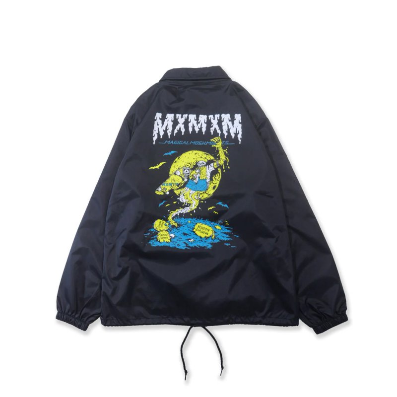画像1: MxMxM（マモミ）MxMxM GRAVEYARD ZOMBIES COACH JKT (BLACK) (1)