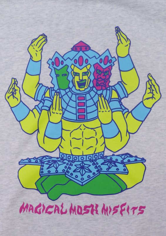 画像3: MxMxM（マモミ）キン肉マン x MxMxM “マジカル モッシュ アシュラマン” HOODIE (GRAY) (3)