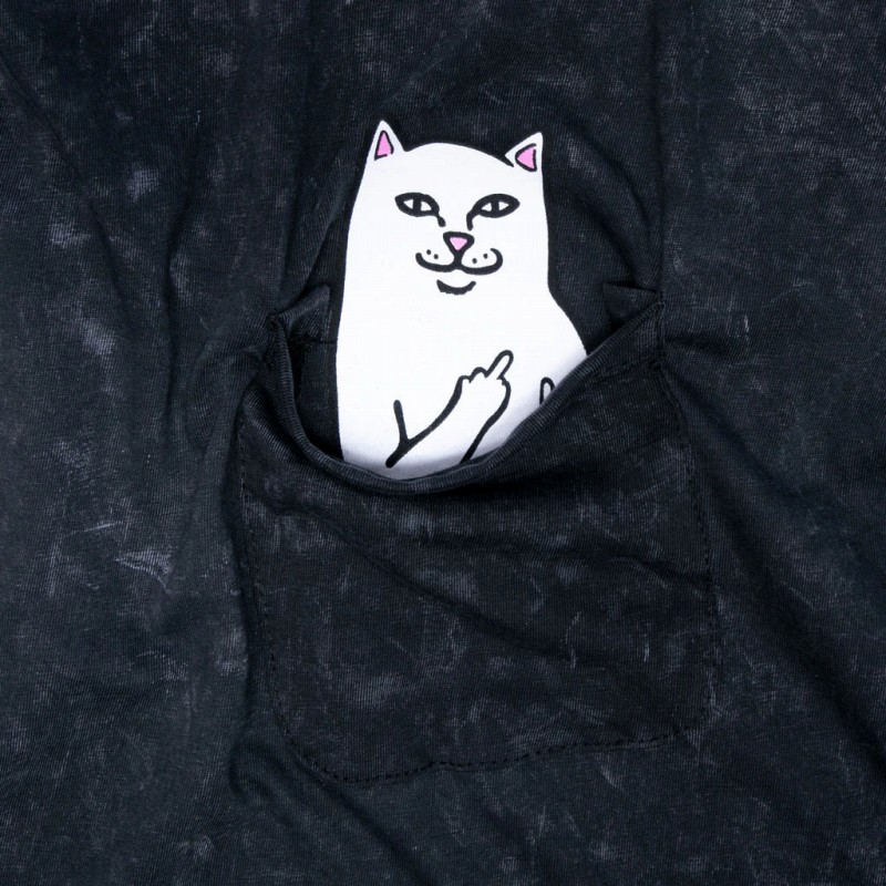 RIPNDIP（リップンディップ)Lord Nermal Pocket tee (Black Mineral