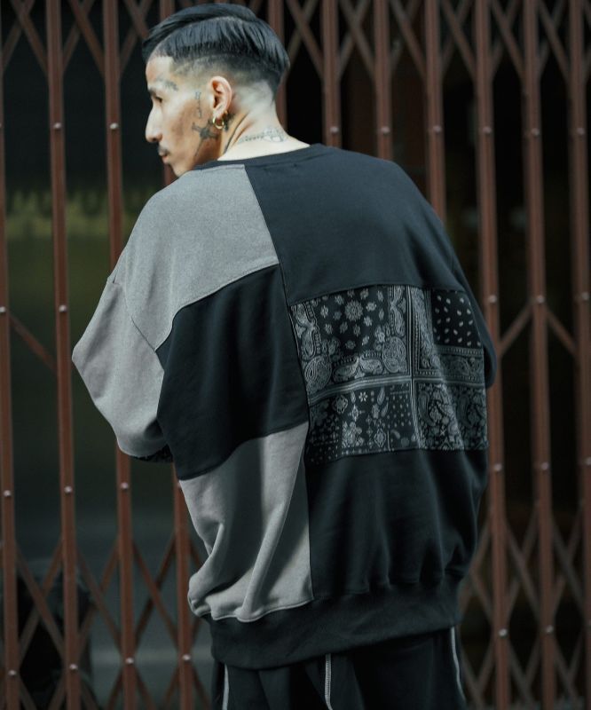 Subciety（サブサエティ）PATCH WORK SWEAT - HEADSHOPVOX