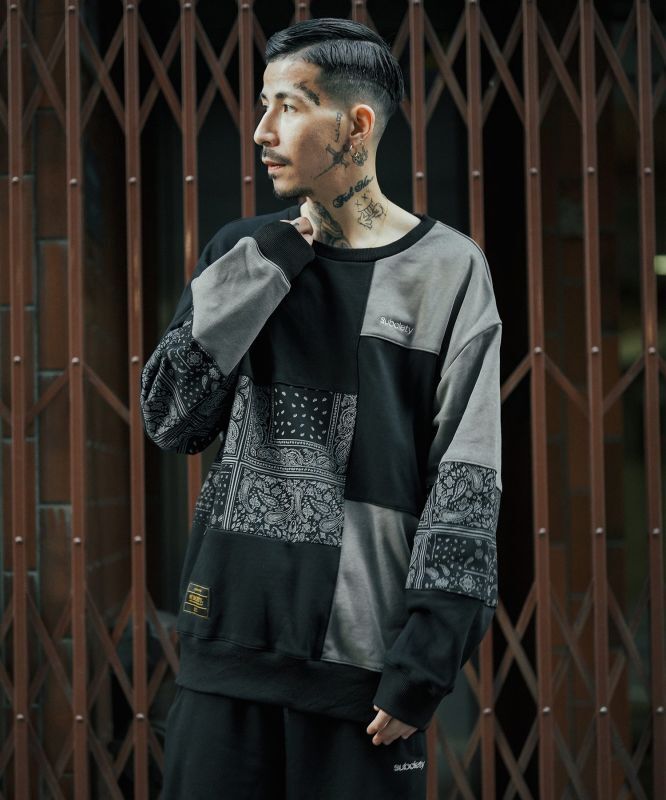 Subciety（サブサエティ）PATCH WORK SWEAT - HEADSHOPVOX